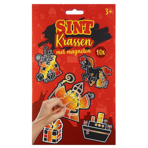 Sinterklaas Krasmagneten, 8st.