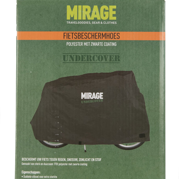 Mirage undercover fietsbeschermhoes 170t polyester, zwart