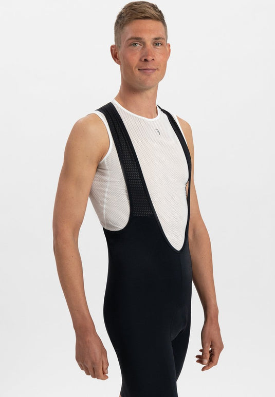 Bbb cycling fietsbroek heren met zeem - originals padding - wielrenbroek heren met bretels - ademend mesh - powerfit 2.0 bibshorts - zwart - maat xxxl - bbw-428