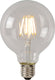 Lucide g80 class b - filament lamp - ø 8 cm - led dimbaar - e27 - 1x7w 2700k - transparant