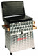 Albatros aluminium zitmand - 36 x 25 x 46 cm - grijs