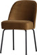 Woood vogue eetkamerstoel - fluweel - honinggeel - 83x50x60