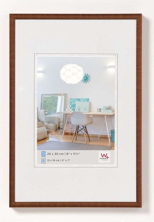 Walther new lifestyle - kunststof lijst - fotoformaat 20x30 cm - brons