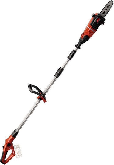 Einhell accu telescopische kettingzaag ge-lc 18 li t solo - power x-change - 18 v li-ion - zwaardlengte: 20 cm - max. zaaglengte: 17 cm - kettingsnelheid: 3,76 m s - verlengbaar tot 277 cm - excl. accu en lader