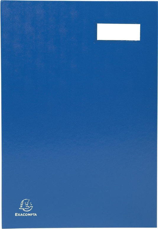 Exacompta handtekenmap voor ft 24 x 35 cm | uit karton overdekt met pvc | 20 indelingen | blauw