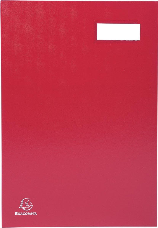Exacompta handtekenmap voor ft 24 x 35 cm | uit karton overdekt met pvc | 20 indelingen | rood