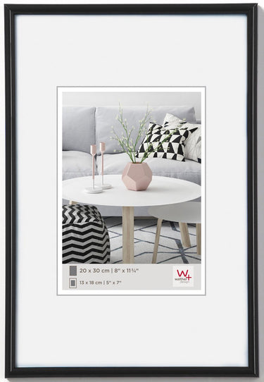 Walther galeria - kunststof lijst - fotoformaat 60x90 cm - zwart