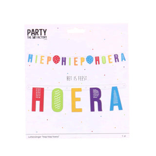 Letterslinger hiep hiep hoera