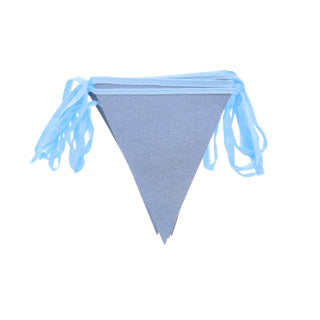 Load image into Gallery viewer, No brand glitterslinger lichtblauw 6m | 10 stuks

