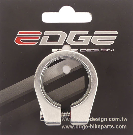 Edge zadelpenklem ø31,8 mm aluminium met inbusbout zilver