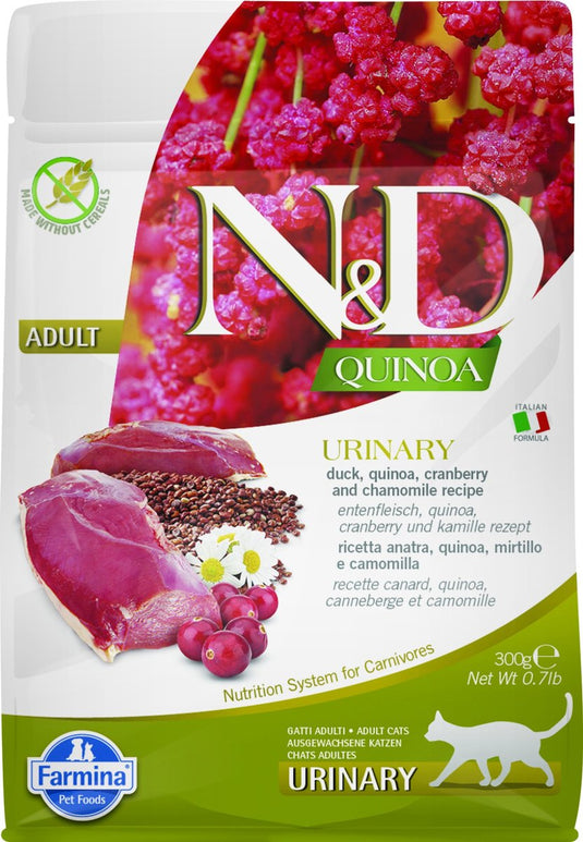 N d quinoa voeding voor de gecastreerde kat eend 300 gr.