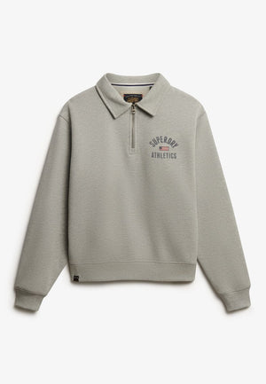 Superdry - athletic collared halve rits trui - dames - truien xxs