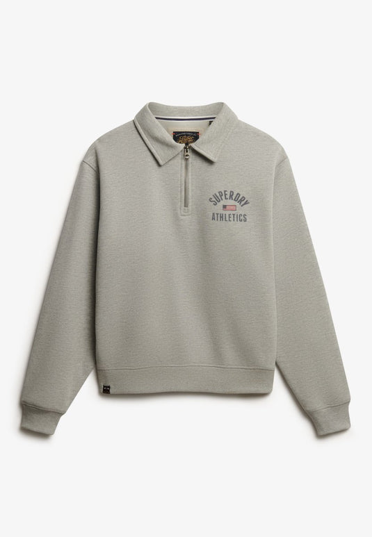 Superdry - athletic collared halve rits trui - dames - truien xxs