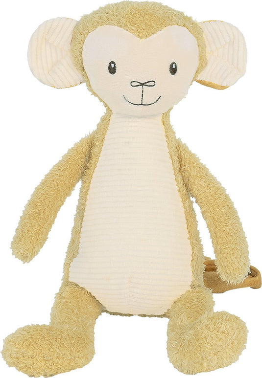 Happy horse aap mano knuffel 28cm - geel - baby knuffel