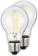 Briloner - ultra efficient led lamp - set van 2 lichtbronnen - e27 - filament verlichting - a60 - 4w - 840lm - 2.700 k warm wit licht - ø6cm