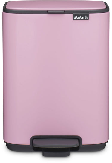 Brabantia bo pedaalemmer - 4 liter - badkamer - lilac pink