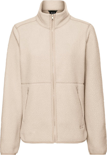 Jack wolfskin lite curl fz w dames outdoorjas-oyster