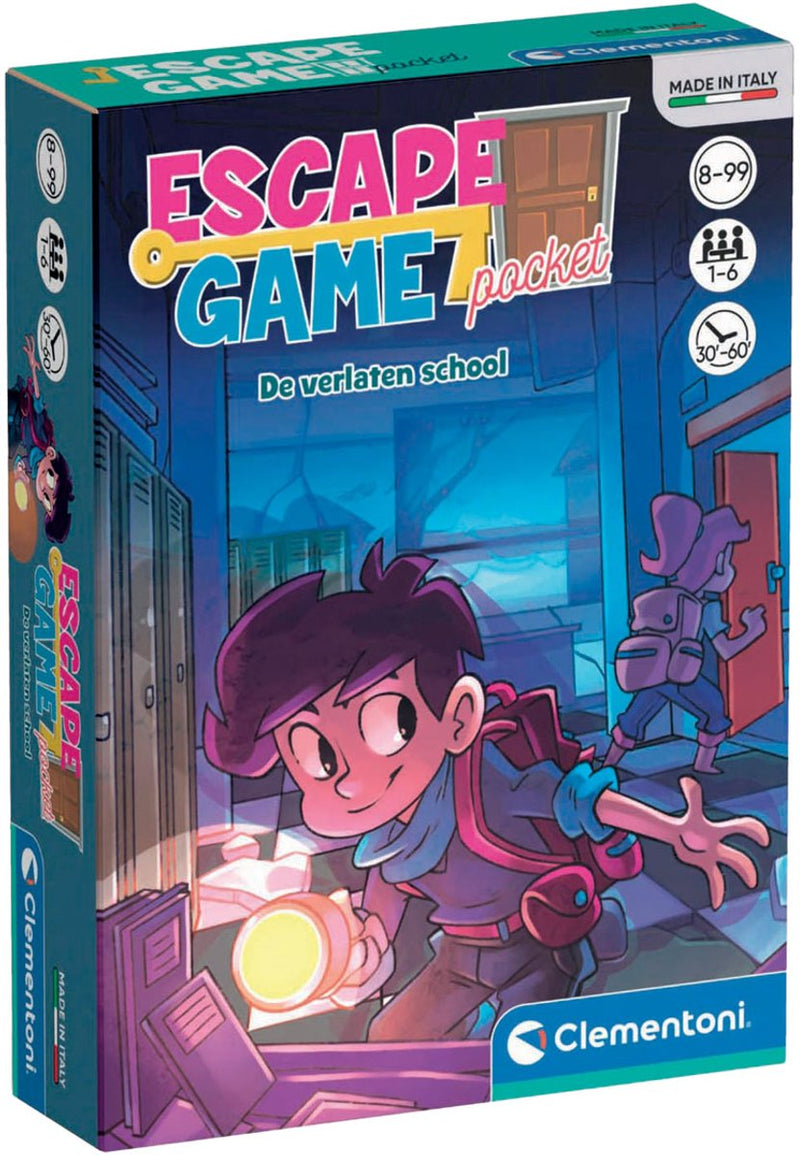 Load image into Gallery viewer, Clementoni pocket escape spel - de verlaten school
