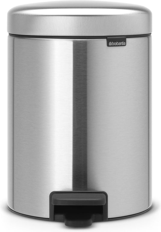 Brabantia newicon prullenbak - 5 liter - badkamer - matt steel