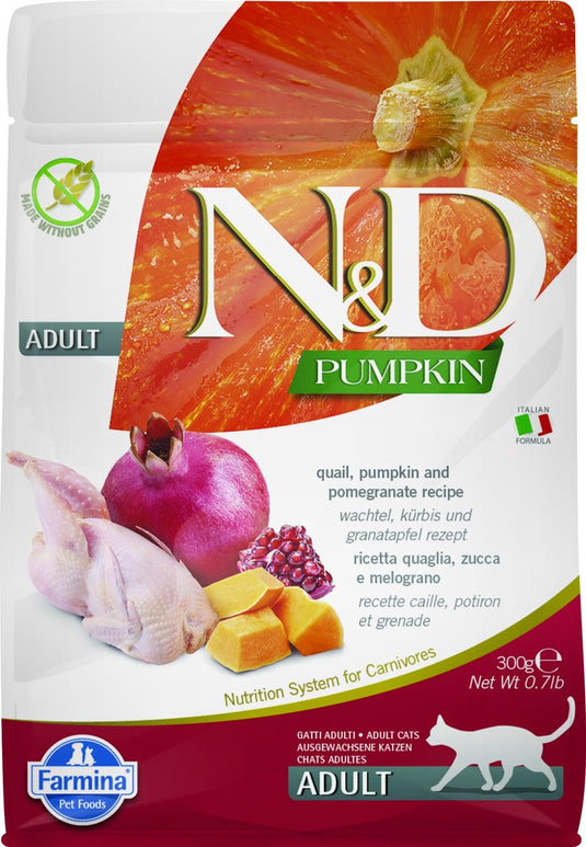 Farmina n d pumpkin kattenvoeding kwartel 300 gr.