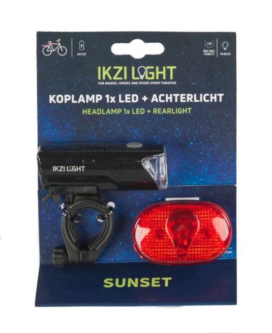 Ikzi verlichtingsset the sunset led - zwart