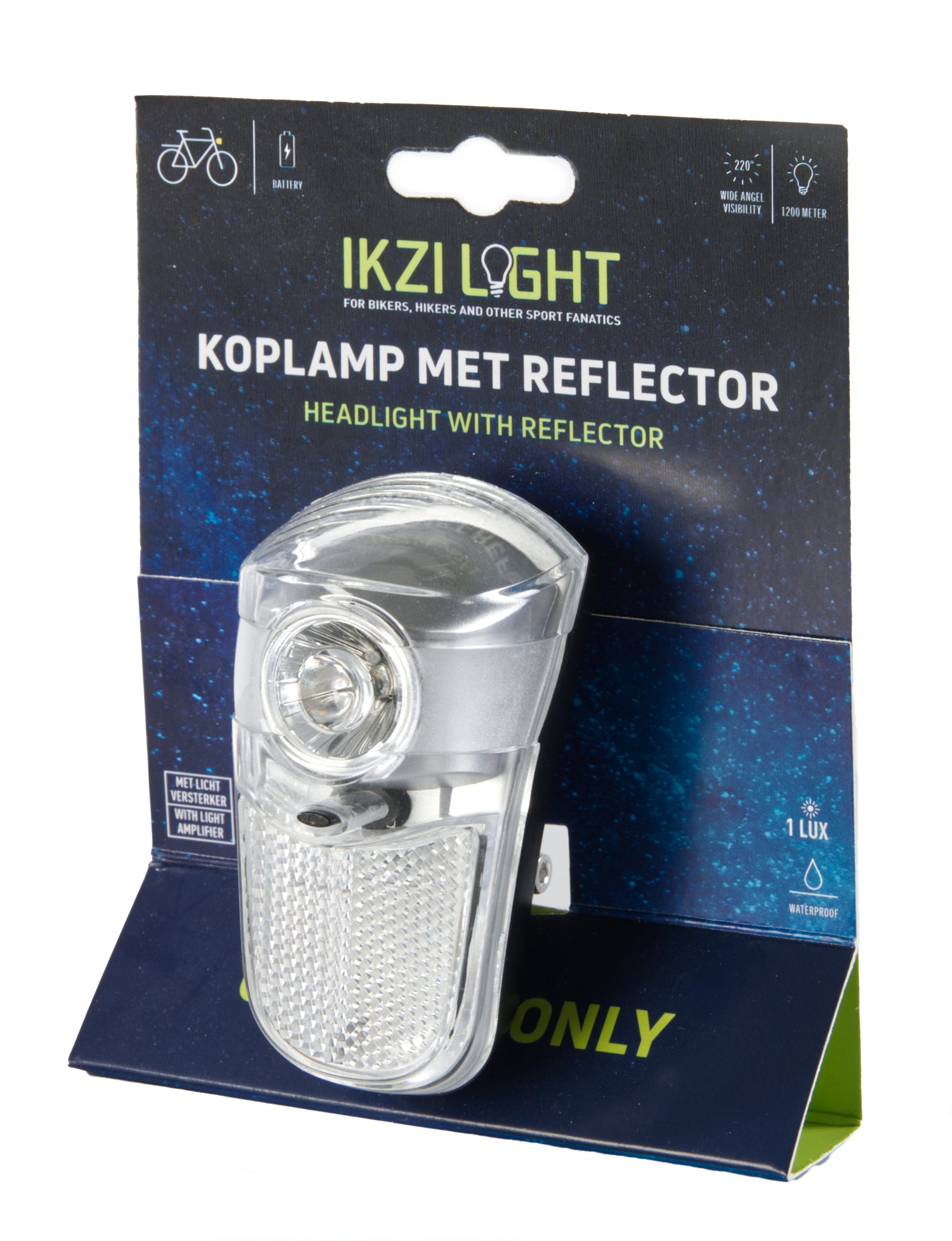 Ikzi Koplamp One Eye Only 1W-LED op kroonbout