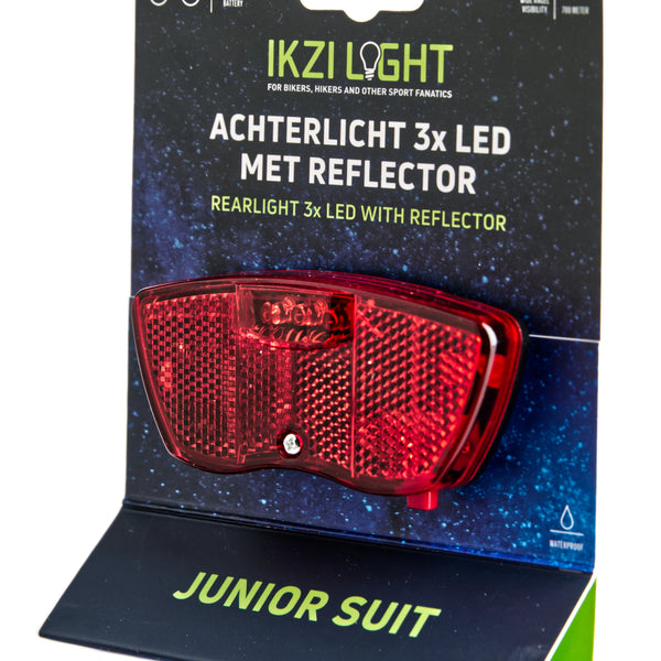 Ikzi Ikzilight junior achterlicht mini 3-led 80mm op kaart