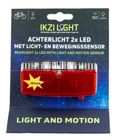 taillight Tech led batteries 10 cm red