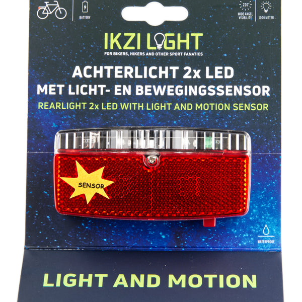 taillight Tech led batteries 10 cm red