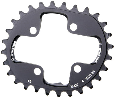 O.symetric kettingblad chain ring 28t alu black