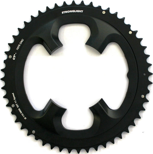 Stronglight kettingblad chain ring strongl. 52t outer alu black