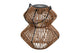 Countryfield solar lantaarn onora-pearl s bruin 8x21x23cm