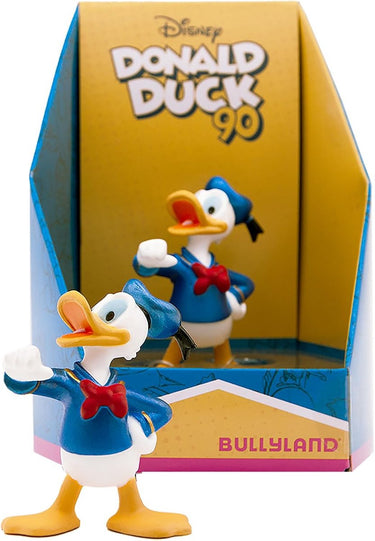 Bullyland 15089 – speelfiguur en verzamelfiguur donald duck (90 jaar jubileumeditie) – figuur ca. 6,5 cm – levensecht en detailrijk vormgegeven – ideaal als taartfiguur en klein cadeautje voor kinderen vanaf 3 jaar.