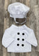 Living puppets poppenkleding kokskleding 2 delig voor handpop van 65cm