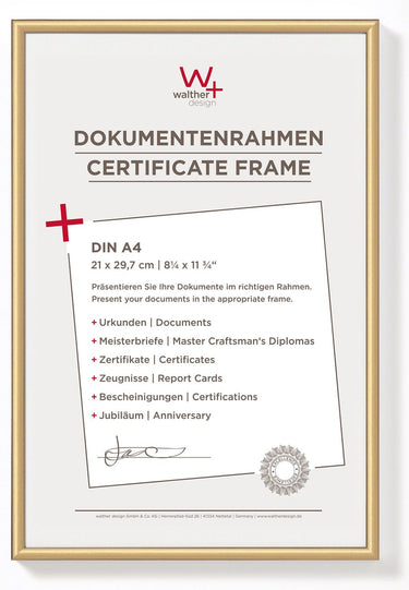 Walther new lifestyle - kunststof lijst - fotoformaat 21x29,7 cm (din a4) - brons