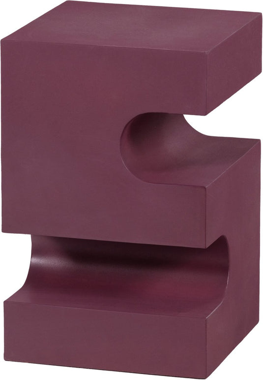 Woood jessa bijzettafel - metaal - paars bruin - 48x30x30