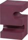 Woood jessa bijzettafel - metaal - paars bruin - 48x30x30