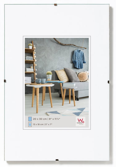 Walther fotolijstloze schilderijhouders (clip frame) - frameformaat 18x24 cm - antireflecterend glas