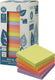 Info notes info sticky notes - 16 x 100 vel - 75x75mm - roze, rood, oranje, groen - in-5654-88tw7
