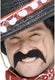 Smiffys mexicaanse cowboy nep plak snor - verkleden - zwart - nepsnorren - plaksnorren - zelfklevend