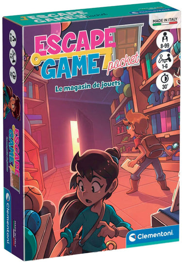 Clementoni escape game pocket le magasin de jouets (franstalig)