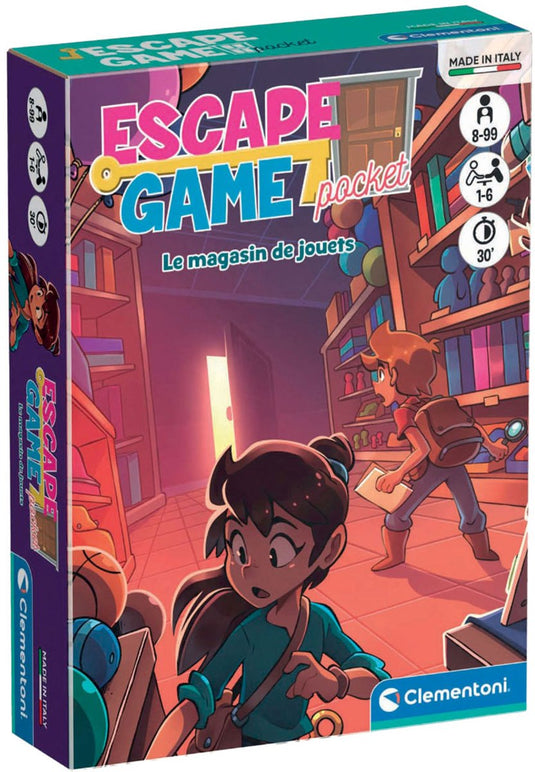 Clementoni escape game pocket le magasin de jouets (franstalig)