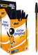 Bic cristal original fine balpennen - zwart - doos van 50 stuks - dunne punt 0.8 mm