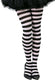Fiestas guirca panty gestreept dames polyamide zwart wit one-size