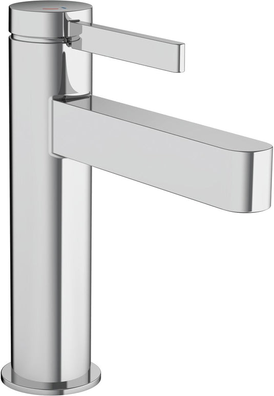 Hansgrohe finoris - wastafelmengkraan - ééngreeps bediening - coolstart energiebesparend - met afvoerplug - 110mm - chroom