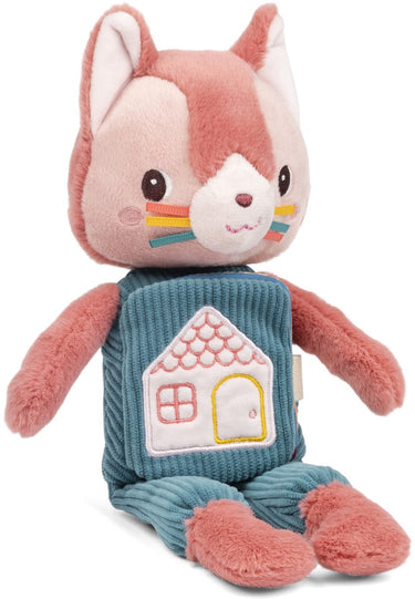 Lilliputiens - glow-in-the-dark knuffel boekje - jeanne de kat