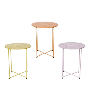 Decoris sidetable ijzer indoor ø40cm x h.48cm pastelkleur