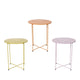 Decoris sidetable ijzer indoor ã˜40cm x h.48cm pastelkleur