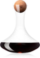 Vacuvin vacu vin decanteerkaraf 1 liter – kristalglas – inclusief kurken stopper – wijnkaraf voor rode en witte wijn