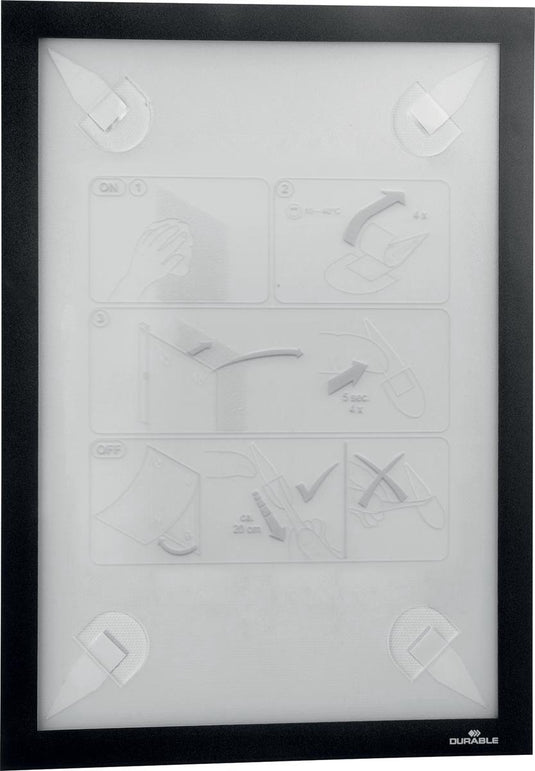 Durable 484301 documenthouder zwart (b x h) 236 mm x 323 mm din a4 staand, din a4 liggend